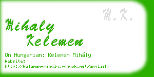 mihaly kelemen business card